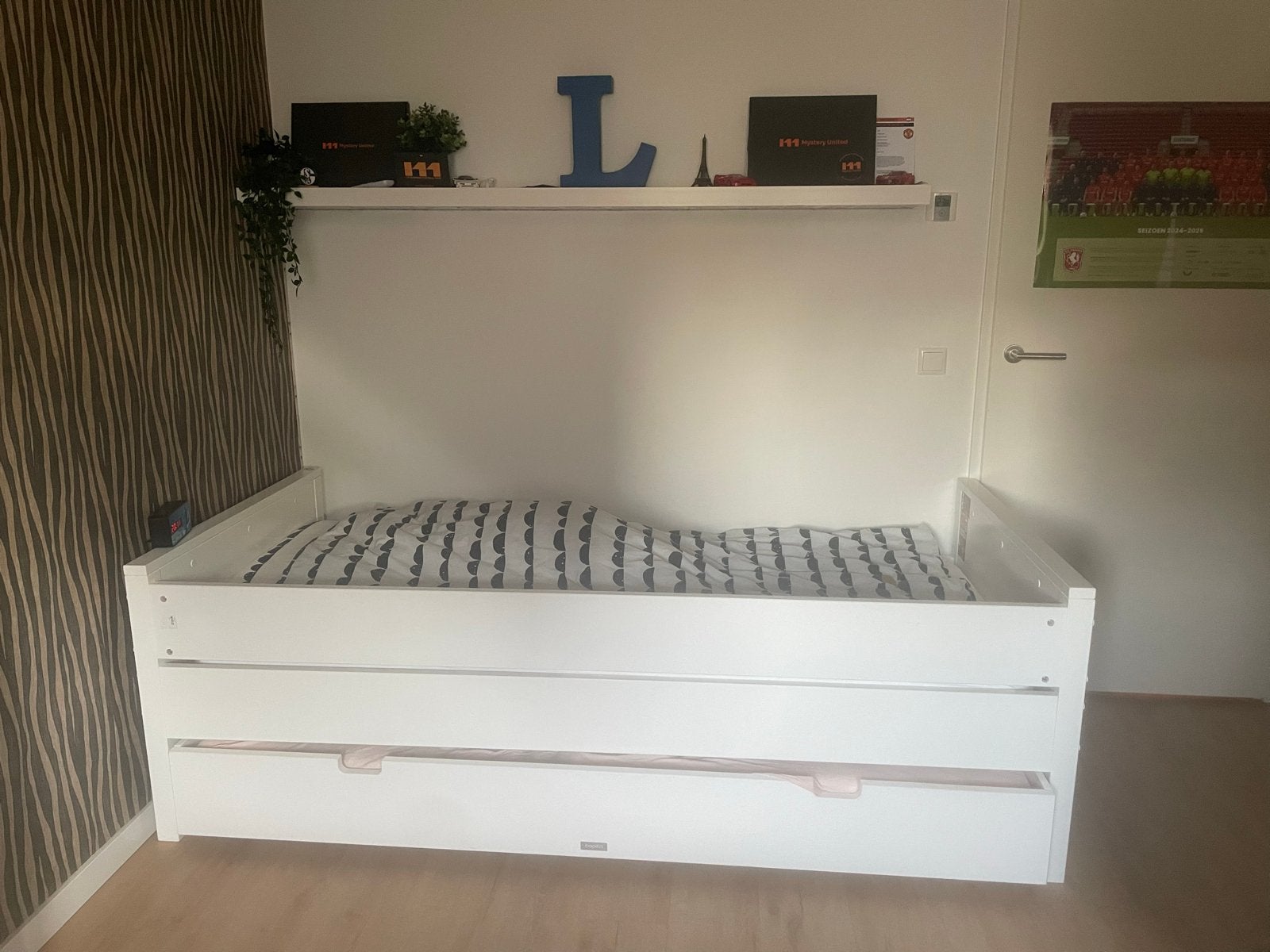 Bopita bed 90x200 cm met lade en matrassen, Huis en Inrichting, Slaapkamer | Bedden, Ophalen, Gebruikt, 90 cm, Eenpersoons