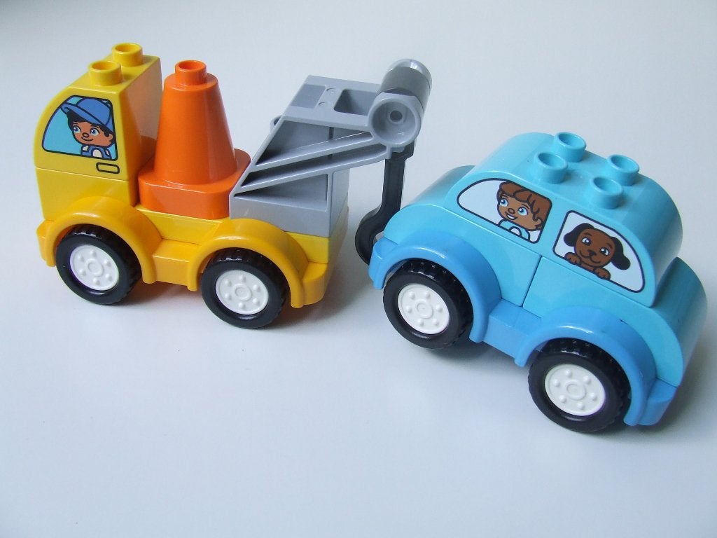 Duplo set 10883 – Mijn eerste takelwagen (compleet), Ophalen of Verzenden, Zo goed als nieuw, Compleet, Duplo