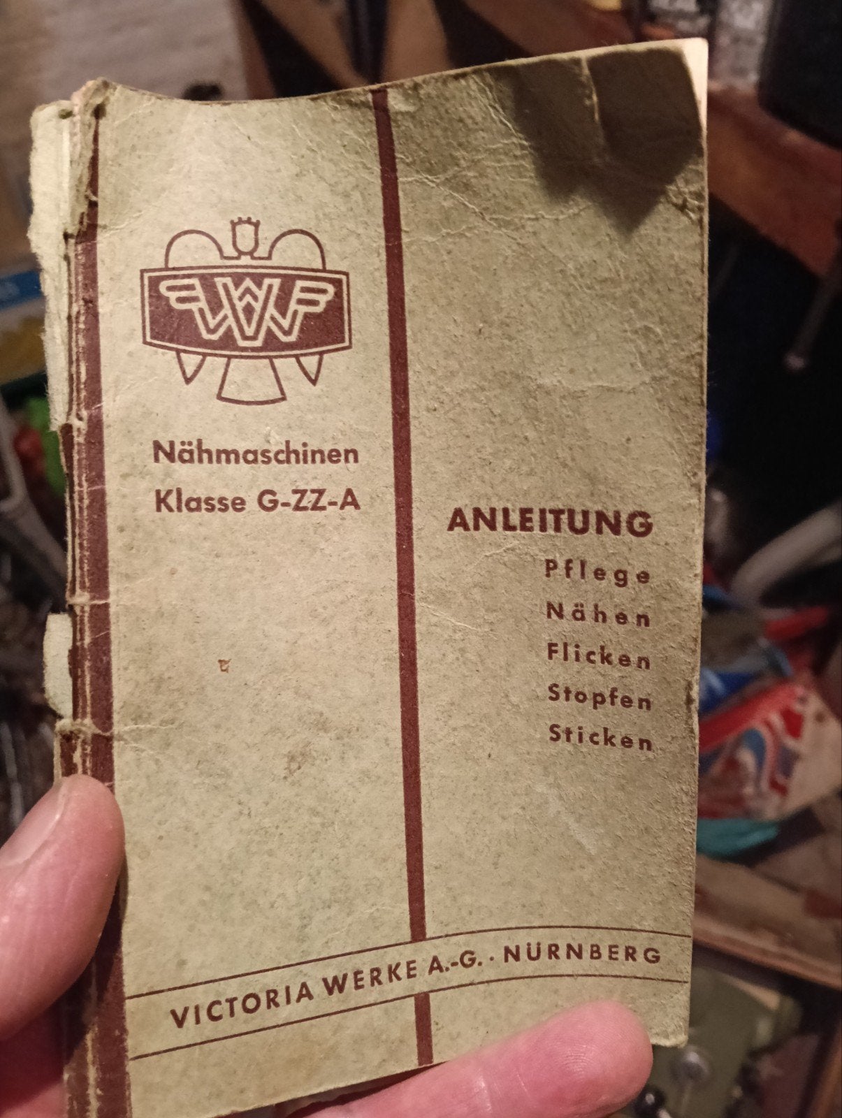 Naaimachine uit 1950 Victoria Werke, Hobby en Vrije tijd, Naaimachines en Toebehoren, Ophalen