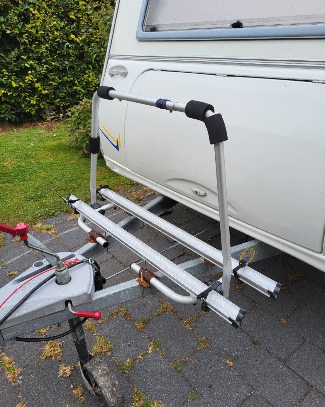 HTD fietsendrager voor caravan - 2 fietsen, Ophalen, Gebruikt, Overige typen, 40 tot 60 kg