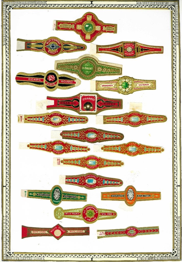 21 bagues Bijou, Ophalen of Verzenden, Gebruikt, Sigarenbandjes