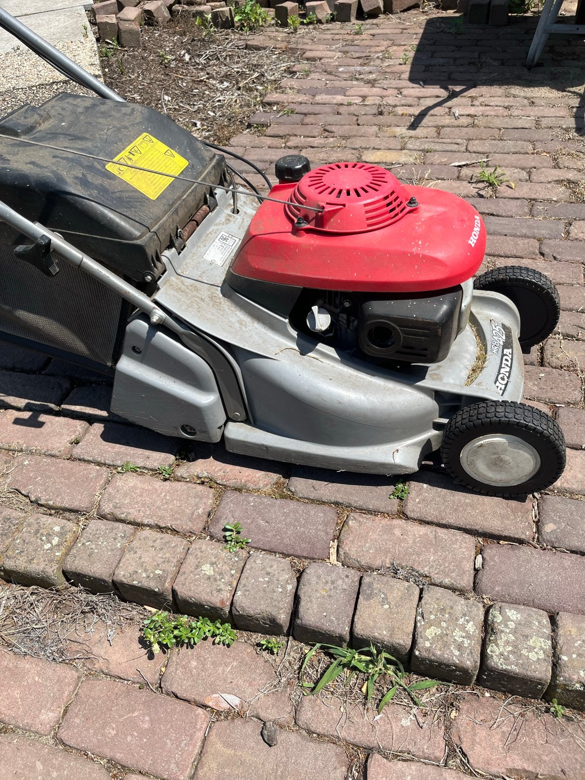Honda HRB425c Grasmaaier, Tuin en Terras, Grasmaaiers, Ophalen, Cirkelmaaier, Gebruikt, Benzine-grasmaaier