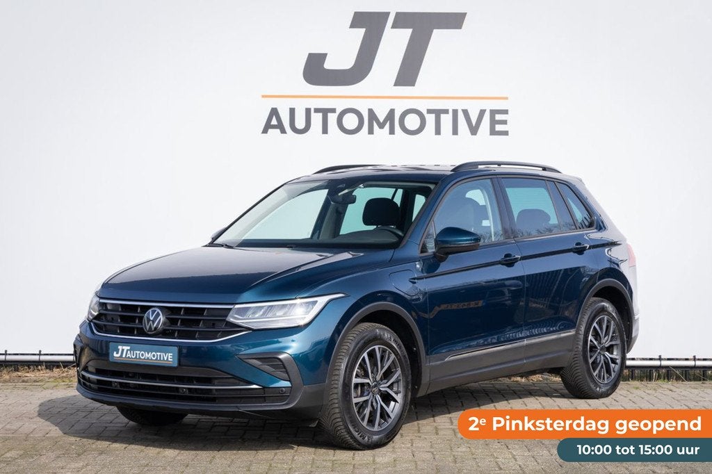 Volkswagen Tiguan 1.4 TSI ehybrid R-line Bns+ Adaptive cruis, Auto's, Volkswagen, 1716 kg, Euro 6, 4 cilinders, Blauw