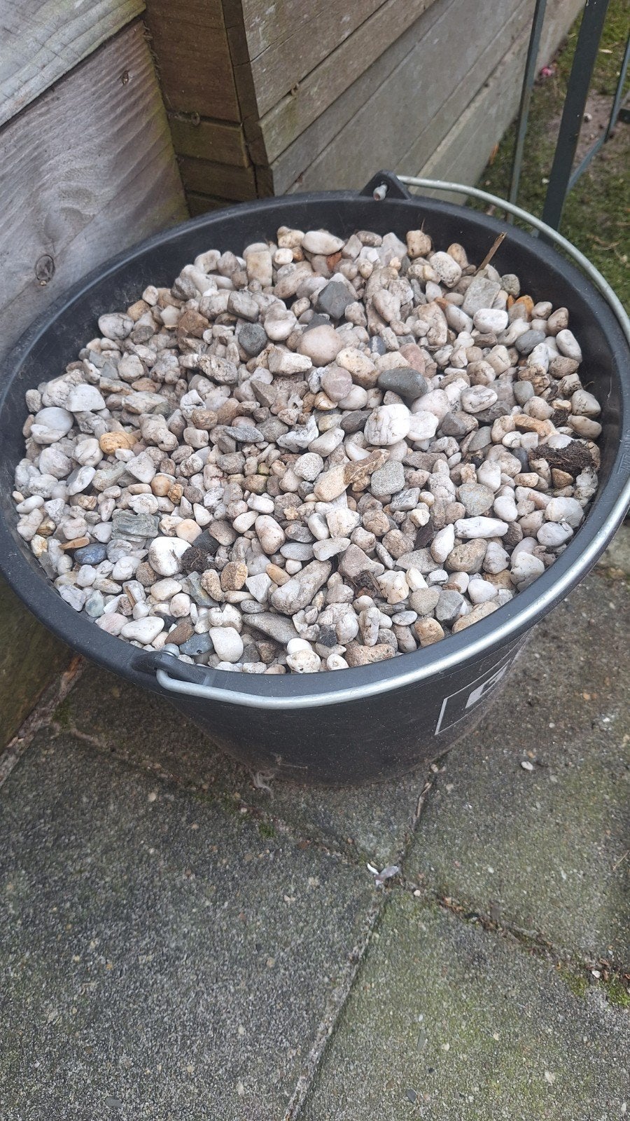 Kiezelstenen voor Tuin of Pot, Ophalen, Gebruikt, Grijs, Grind