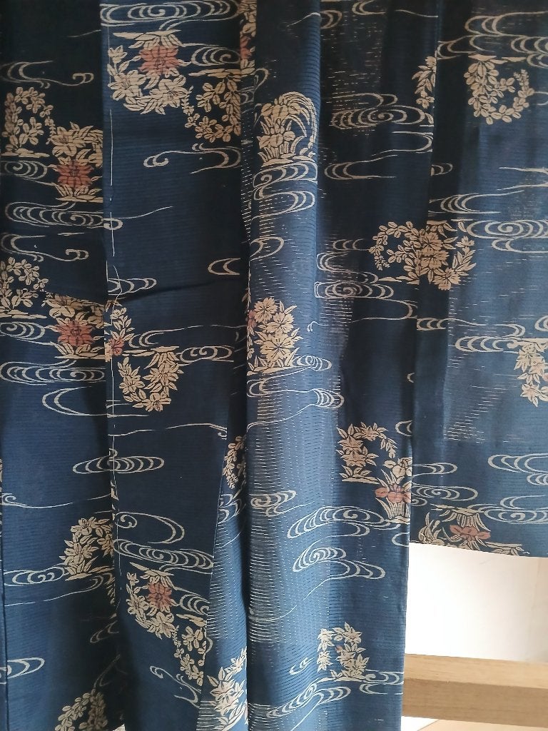 Traditionele Japanse Kimono hitoe blue, Antiek en Kunst, Ophalen of Verzenden
