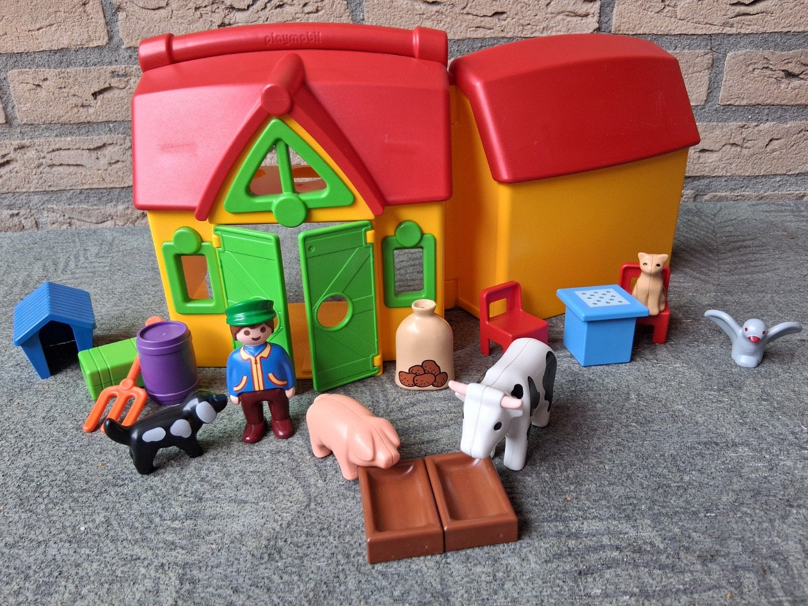 playmobil 123 meeneemboerderij 6962, Gebouw, Complete set, 1.2.3, Ophalen of Verzenden