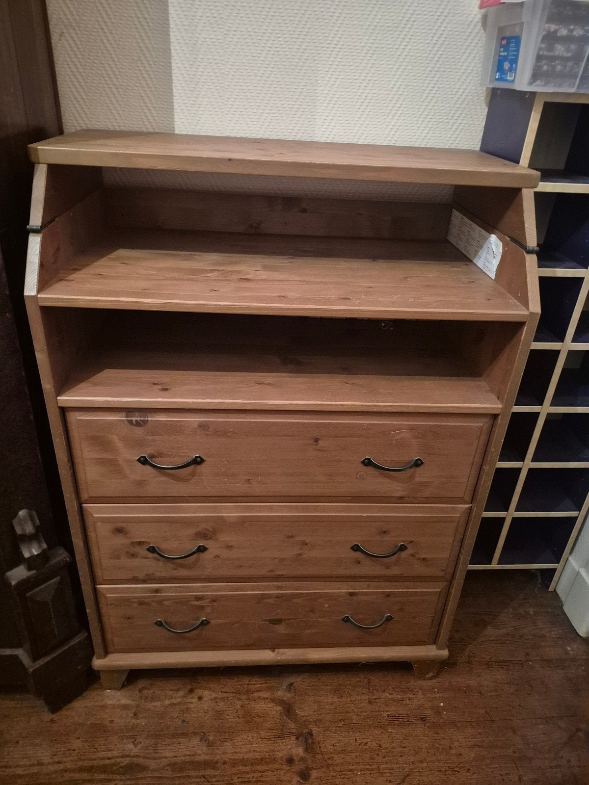 Commode kast met lades en opzetstuk, Ophalen, Gebruikt, 50 tot 70 cm, 75 tot 100 cm