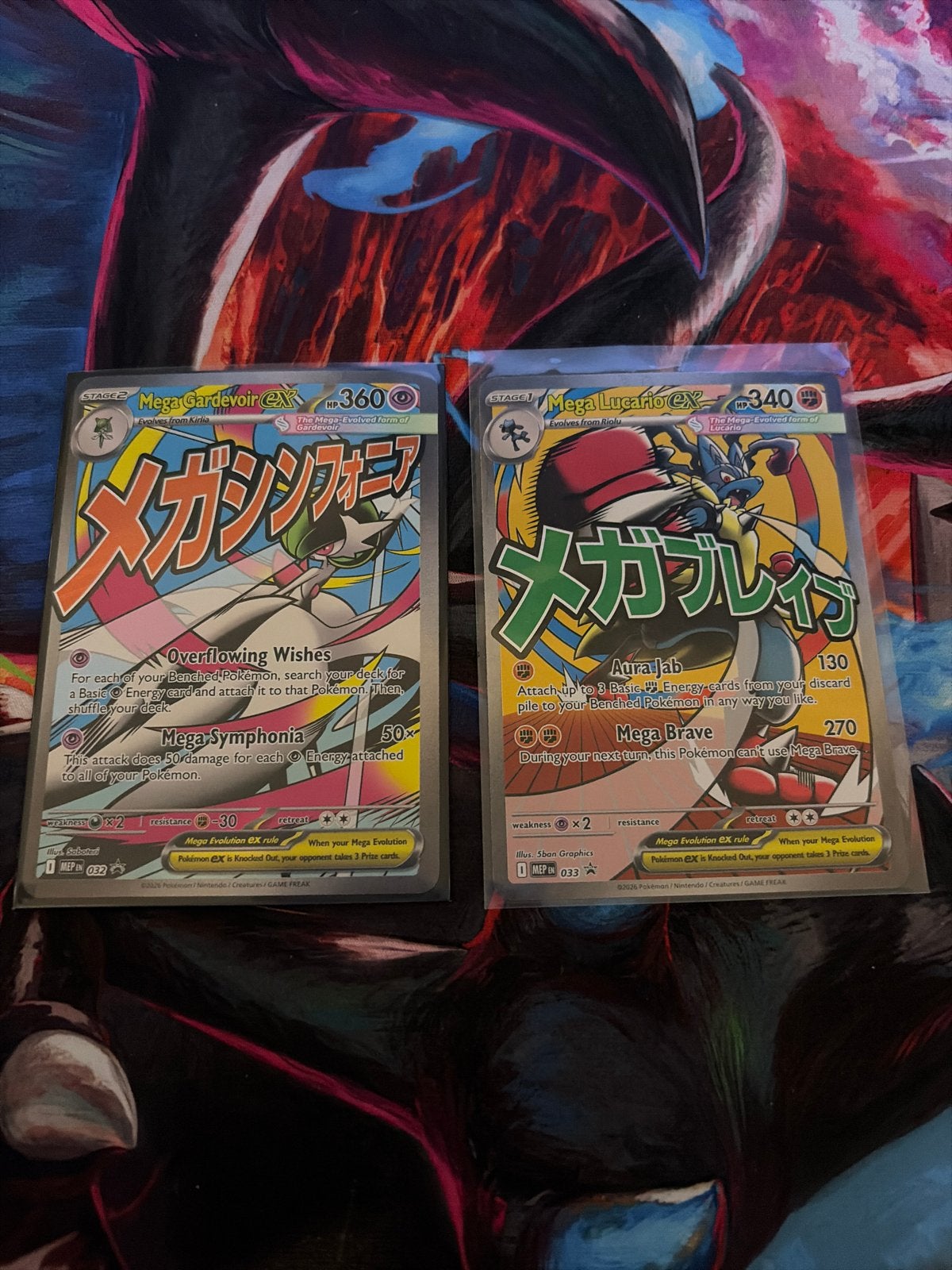 Mega Gardevoir EX & Mega Lucario EX Pokémon kaarten, Ophalen of Verzenden, Zo goed als nieuw, Meerdere kaarten