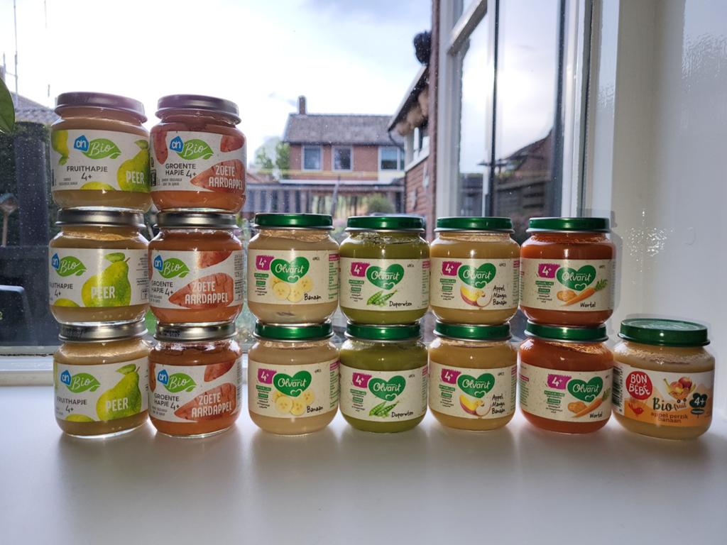 Babyvoeding potjes - AH Bio & Olvarit (diverse smaken), Ophalen, Nieuw, Overige typen