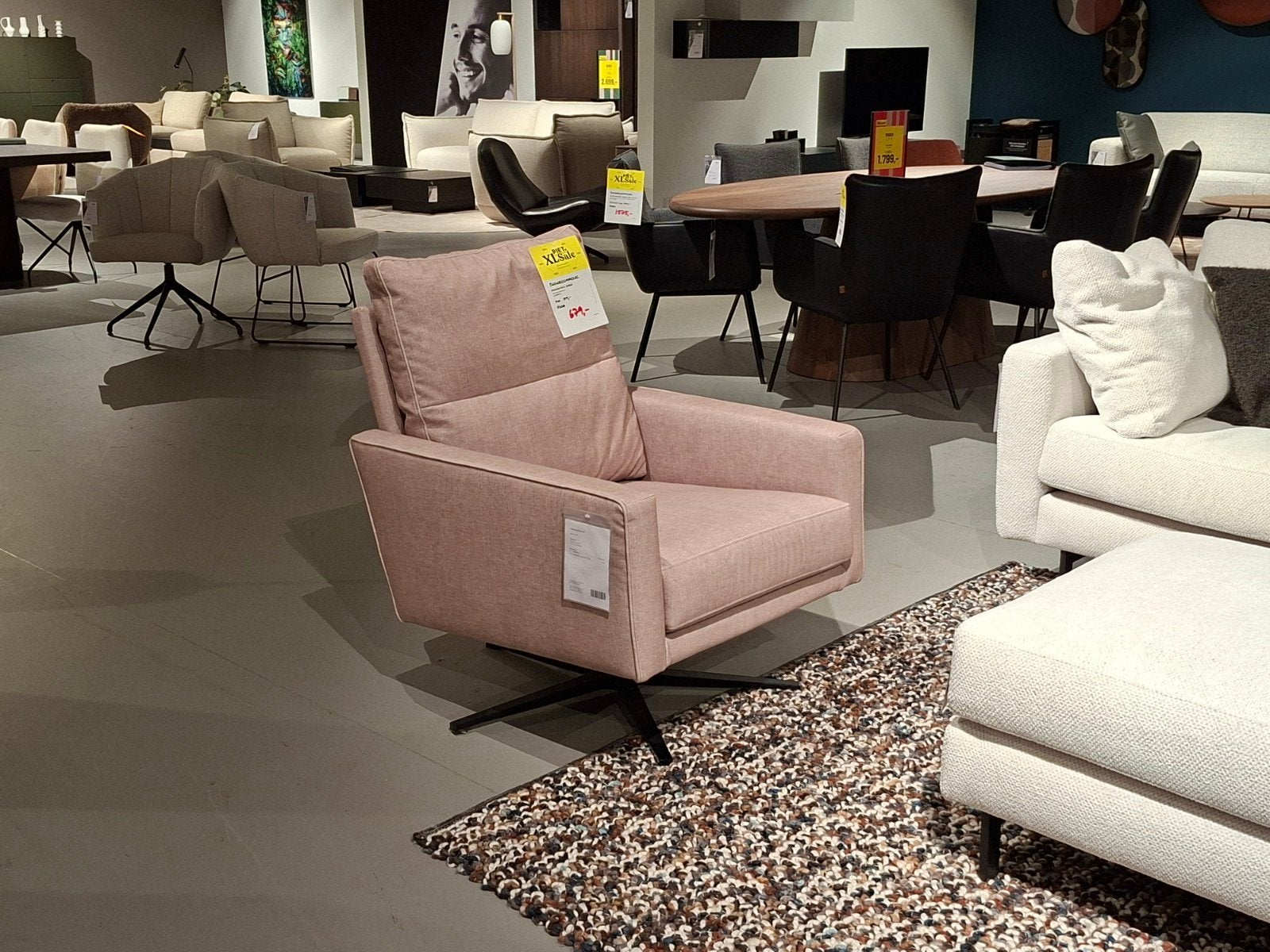 Showroommodel Enzo Luca Draaifauteuil Ombra, Ophalen, Nieuw, Metaal