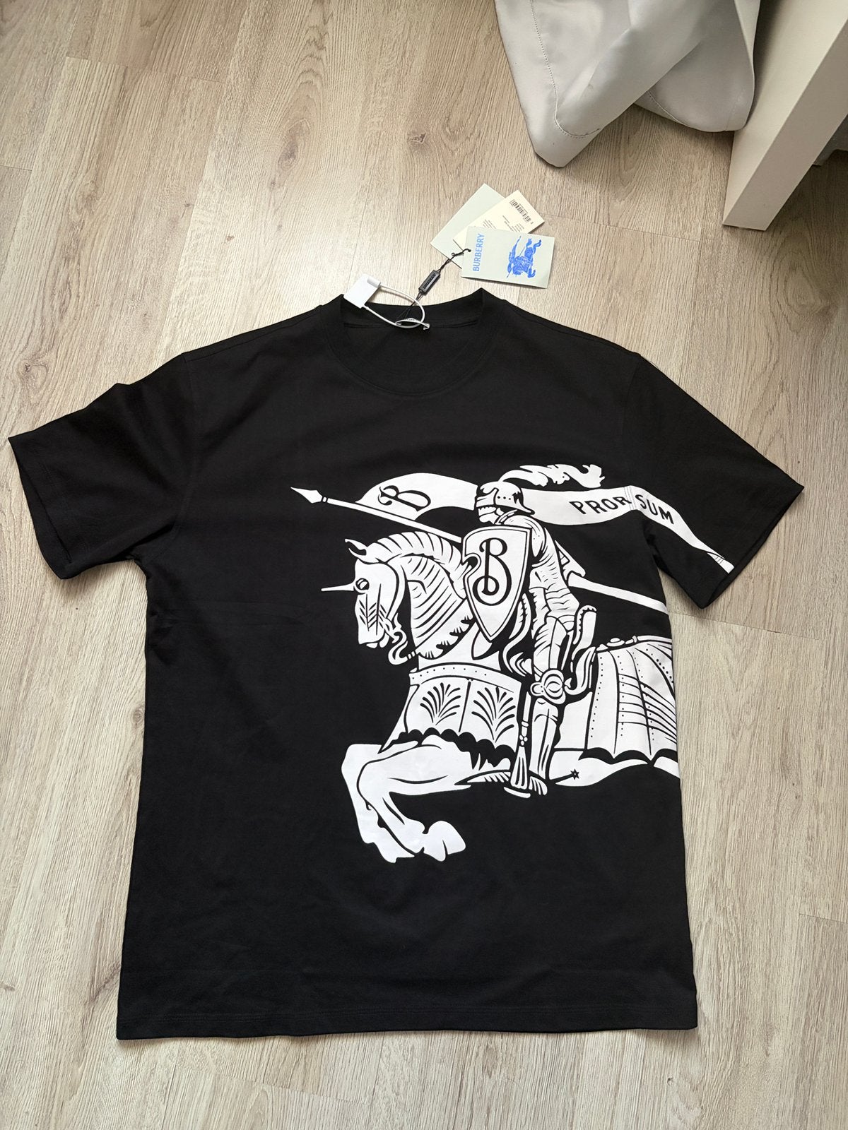 Burberry T-shirt | Maat L, Kleding | Heren, Ophalen of Verzenden, Zo goed als nieuw, Zwart