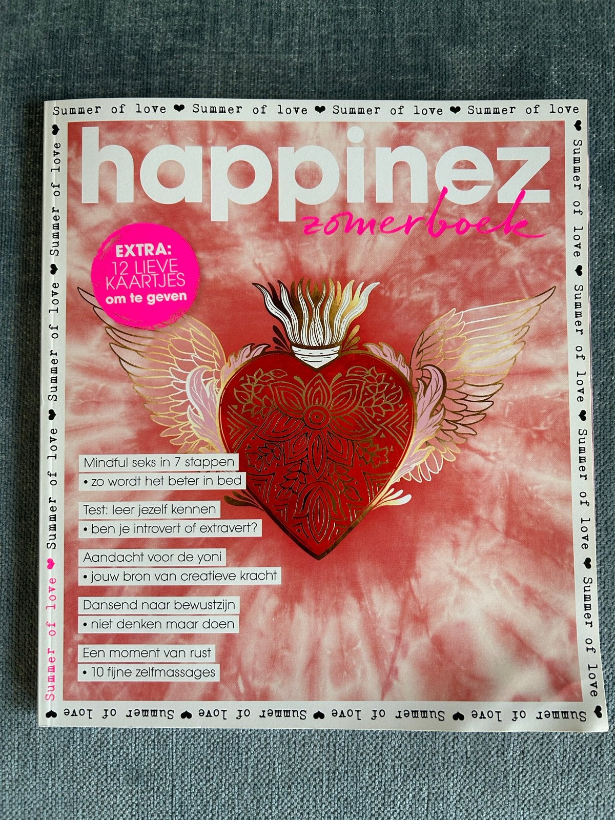 Happinez Zomerboek 2022 – Summer of Love met kaartjes, Ophalen of Verzenden, Zo goed als nieuw, Lichaam en Geest