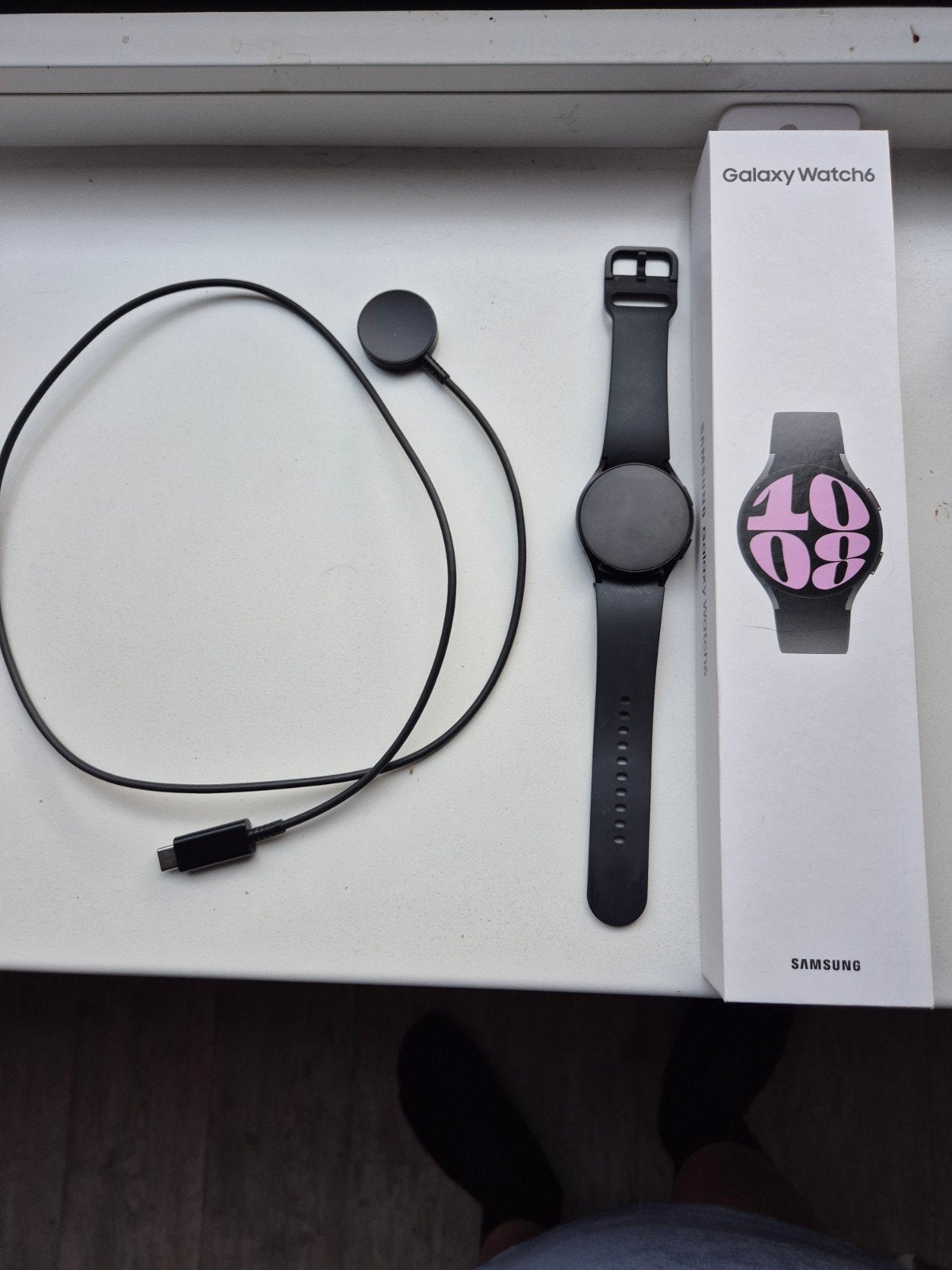 Samsung watch S6, Ophalen, Zo goed als nieuw, Zwart, IOS