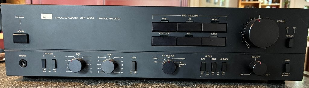 sansui amplifier, Gebruikt, 120 watt of meer, Stereo, Ophalen
