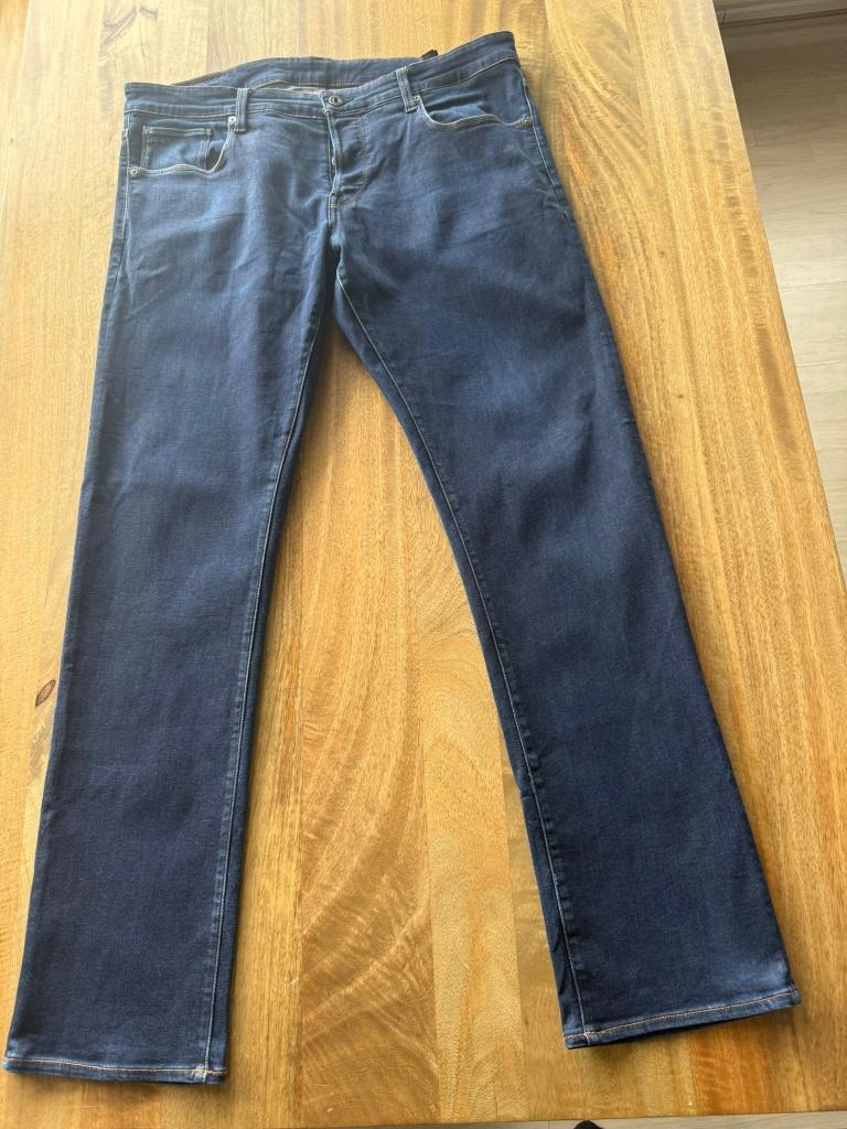 G-Star RAW 3301 Straight-Fit spijkerbroek W38 L34, Kleding | Heren, Spijkerbroeken en Jeans, W36 - W38 (confectie 52/54), Blauw