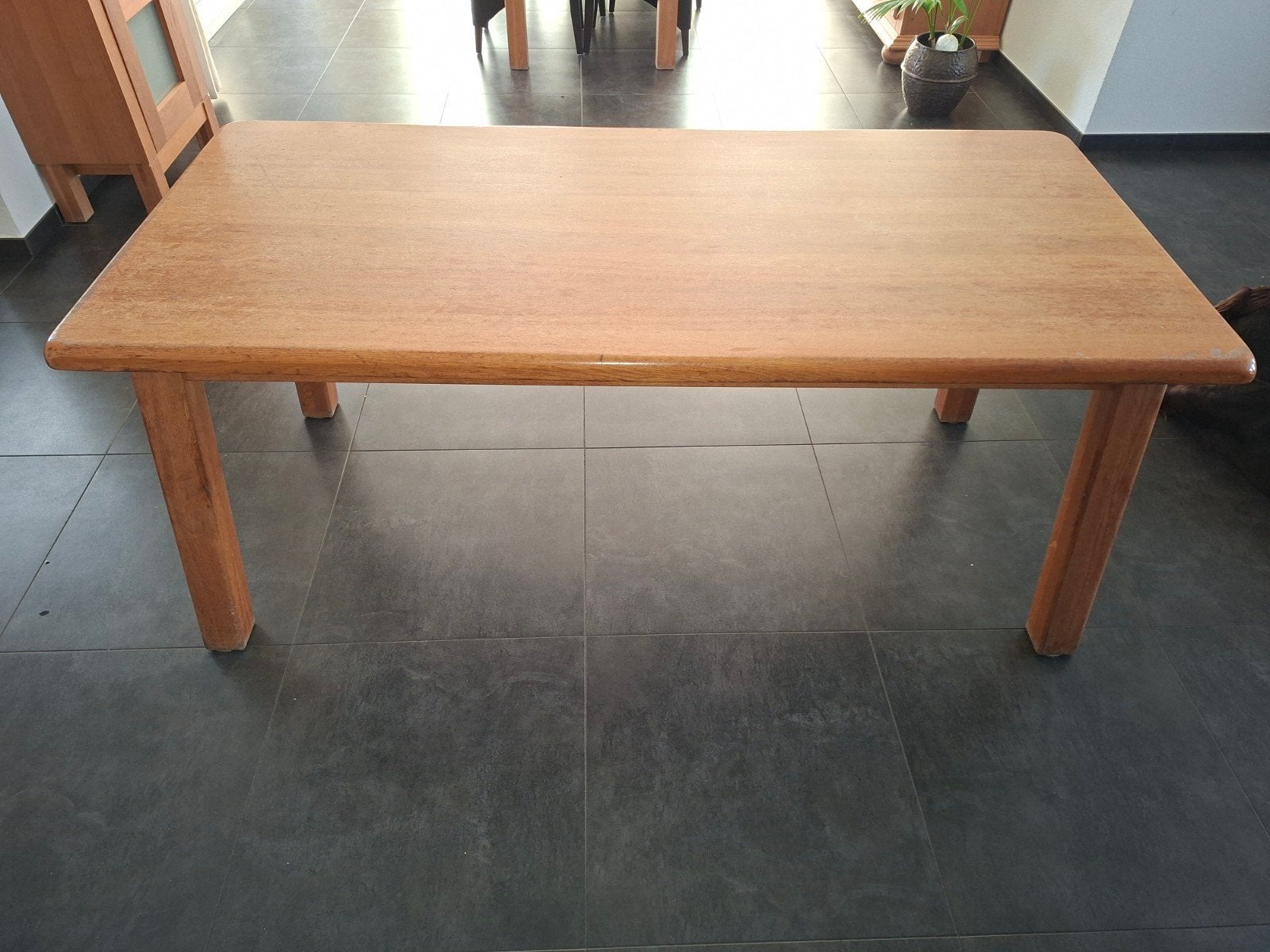 blank eiken eettafel, Ophalen, Gebruikt, Klassiek, Eikenhout