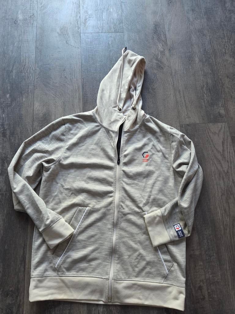 Jack & Jones sweatvest XL grijs/crème, Maat 56/58 (XL), Ophalen of Verzenden, Zo goed als nieuw, Grijs