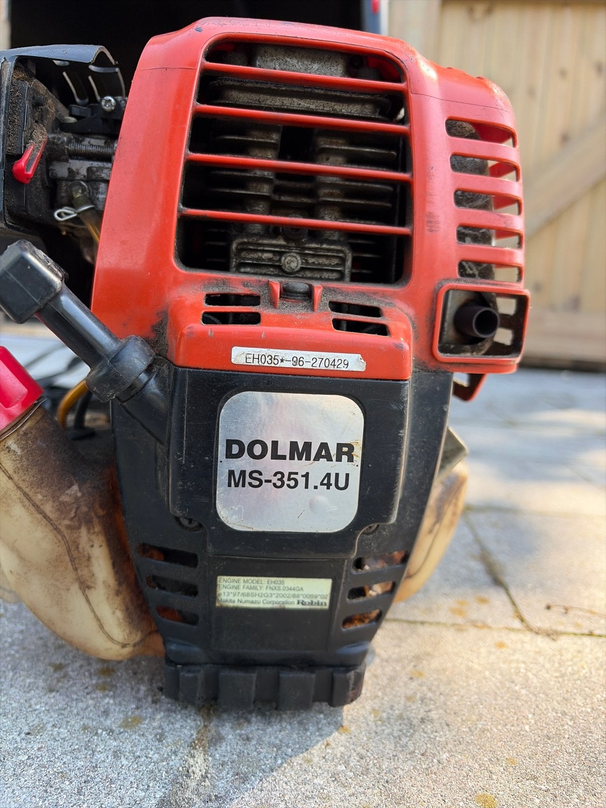 Dolmar MS-351.4U Benzine Bosmaaier - Krachtig en Betrouwbaar, Tuin en Terras, Ophalen, Gebruikt, 30 tot 50 cm, Benzine