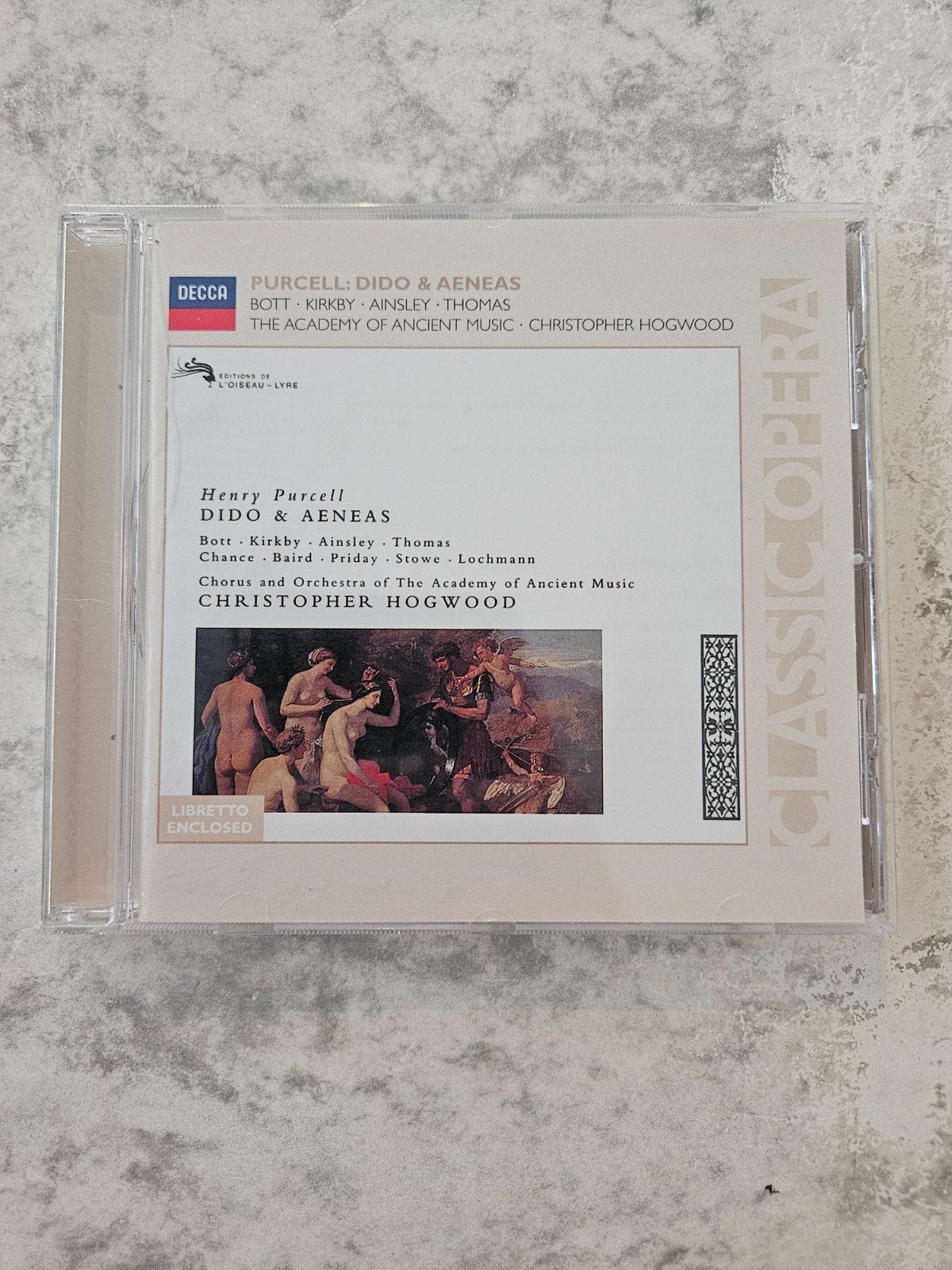 CD Henry Purcell - Dido & Aeneas | Christopher Hogwood (Decc, Ophalen of Verzenden, Romantiek, Gebruikt, Opera of Operette