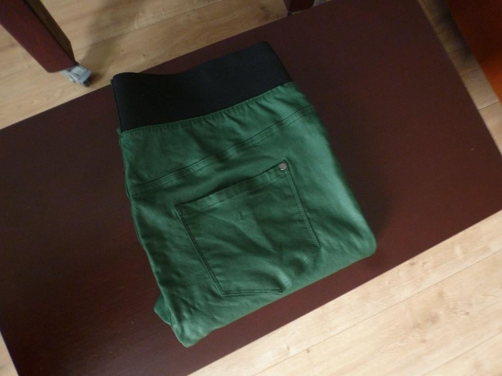 zomer IMITATIE LEER tregging NORAH broek 44 -GRATIS zend, Verzenden, Maat 42/44 (L), Zo goed als nieuw, Lang