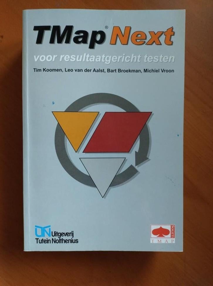 TMAP Next: Resultaatgericht testen, Boeken, Gelezen, Tim Koomens, Leo van der Aalst, Bart Broekman, Michiel Vroon, Beta, HBO
