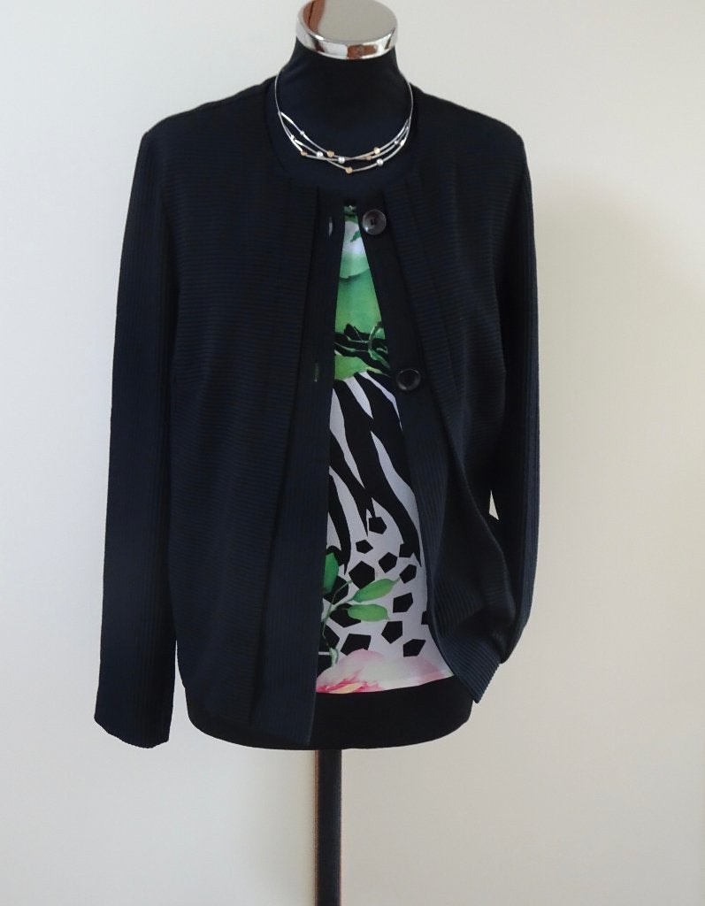 Sommermann jasje maat 42, Kleding | Dames, Jasjes, Kostuums en Pakken, Zo goed als nieuw, Jasje, Maat 42/44 (L), Zwart, Ophalen of Verzenden
