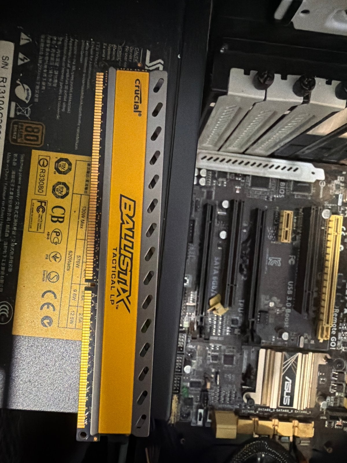Crucial Ballistix Tactical LP RAM geheugen, Ophalen of Verzenden, Gebruikt, DDR3, Desktop