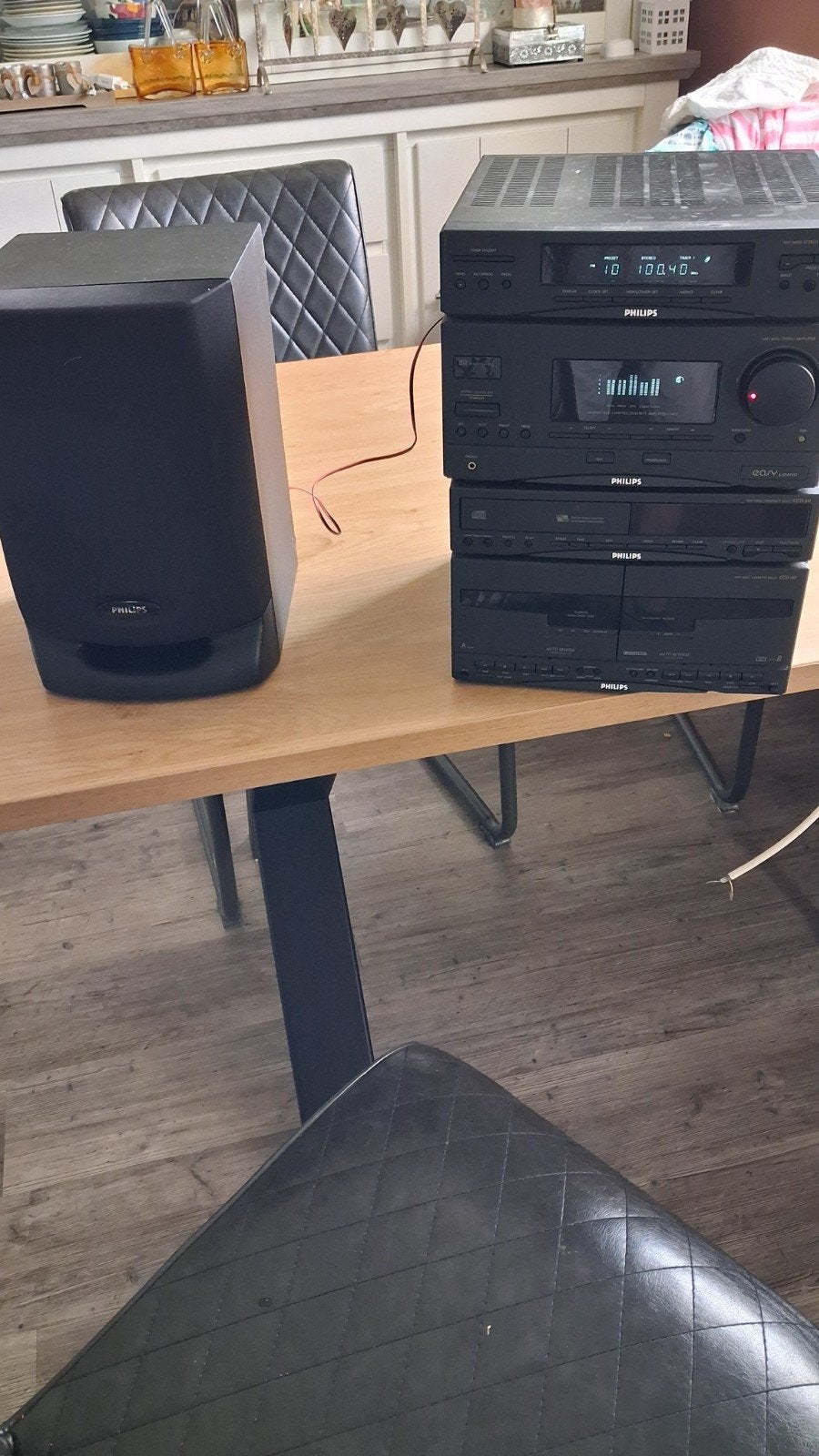 Philips FW60 Hifi Mini Stereo Set met Speakers, Ophalen, Philips, Gebruikt, Losse componenten