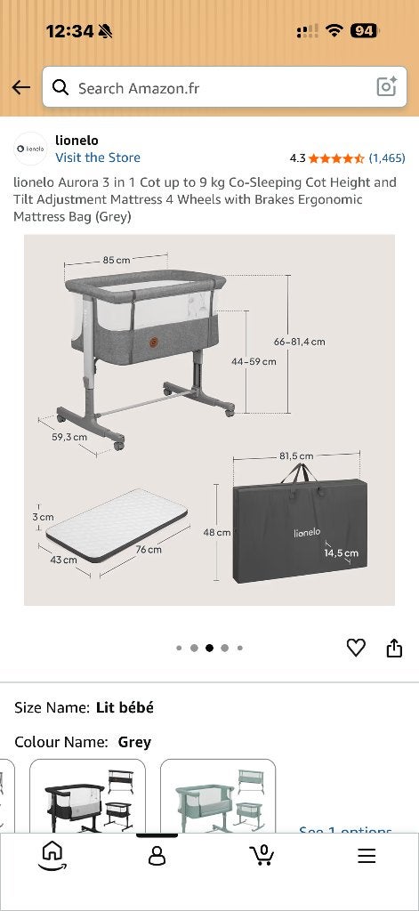 basinet, Kinderen en Baby's, Babywiegjes en Ledikanten, Ophalen, Zo goed als nieuw, Overige typen