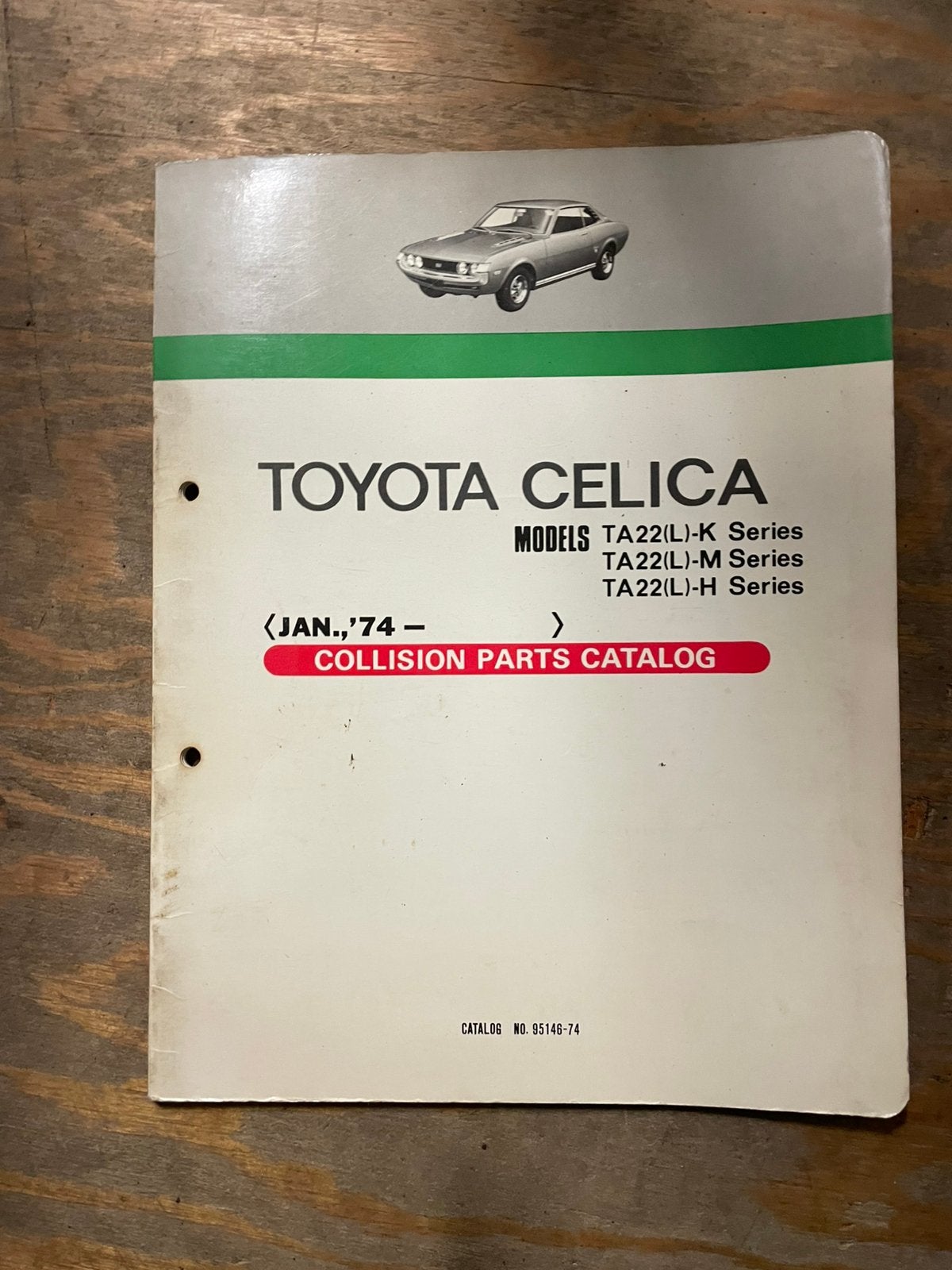 Toyota celica ta22 1974 collision parts catalog, Ophalen of Verzenden, Toyota