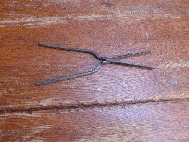 Antieke ijzeren krultang., Antiek en Kunst, Antiek | Gereedschap en Instrumenten, Ophalen of Verzenden