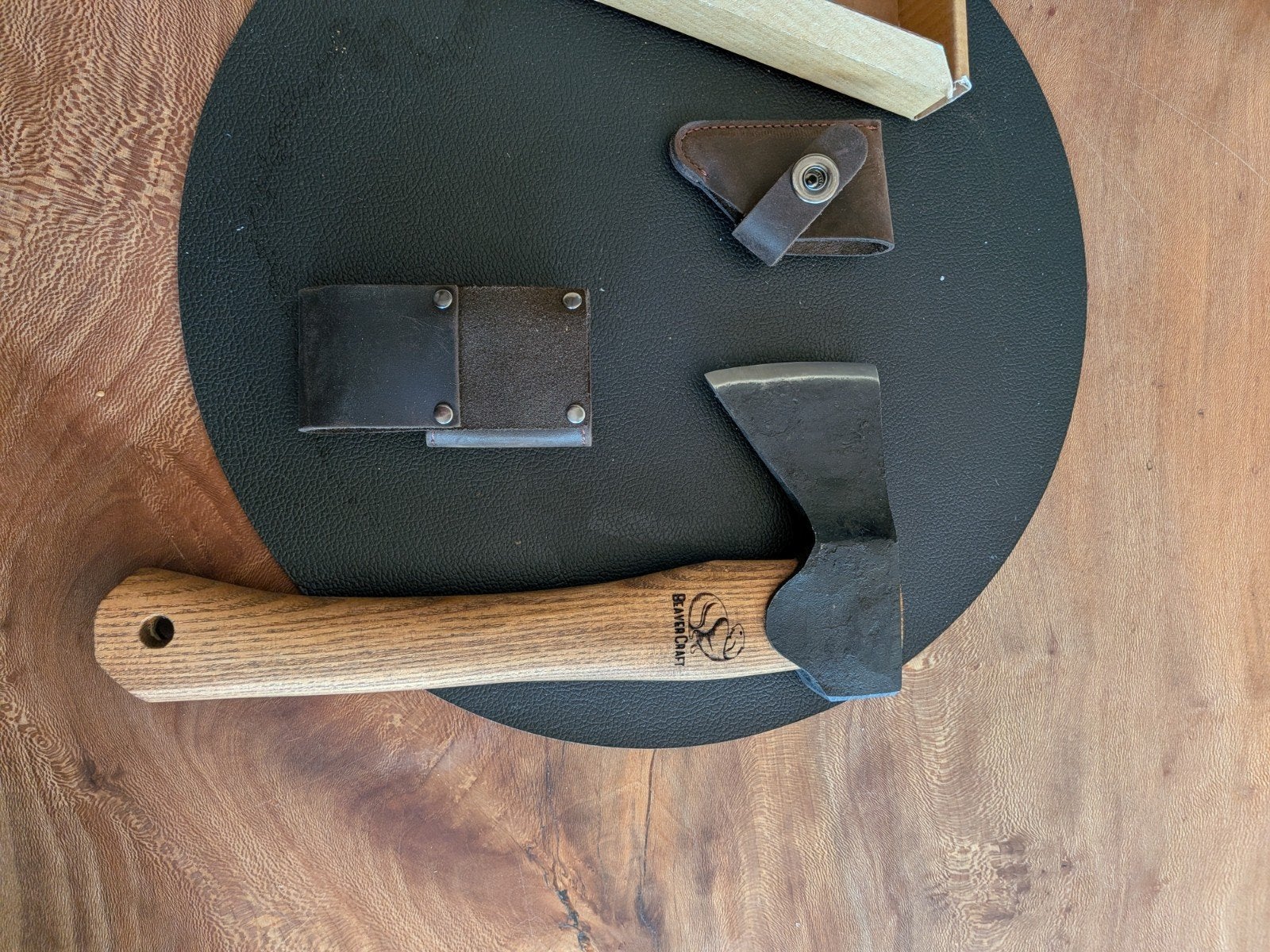 BeaverCraft Bijl met Leren Schede - Nieuw in Doos, Ophalen of Verzenden, Nieuw, Overige typen, Overige merken
