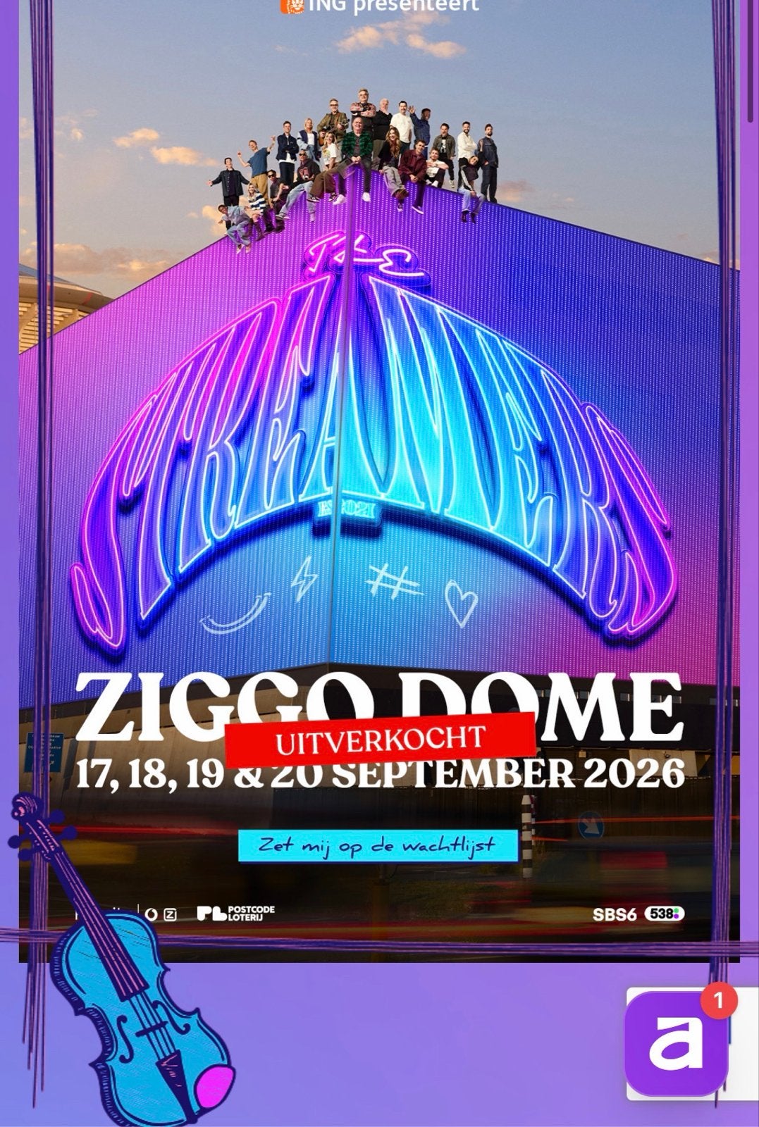 4x zitplaatsen the streamers donderdag 17 september, Drie personen of meer, Maart