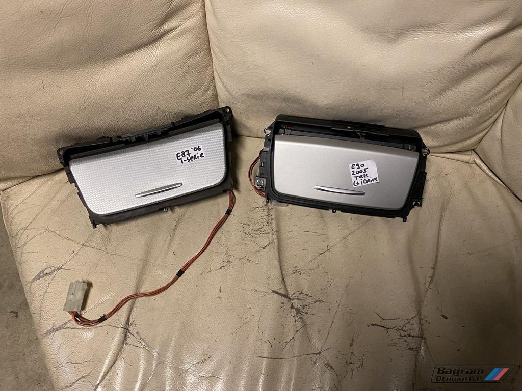 Bmw asbak unit aluminium E90 E91 E92 E87 E88 3-serie 1-aerie, Gebruikt, -, -, Ophalen of Verzenden