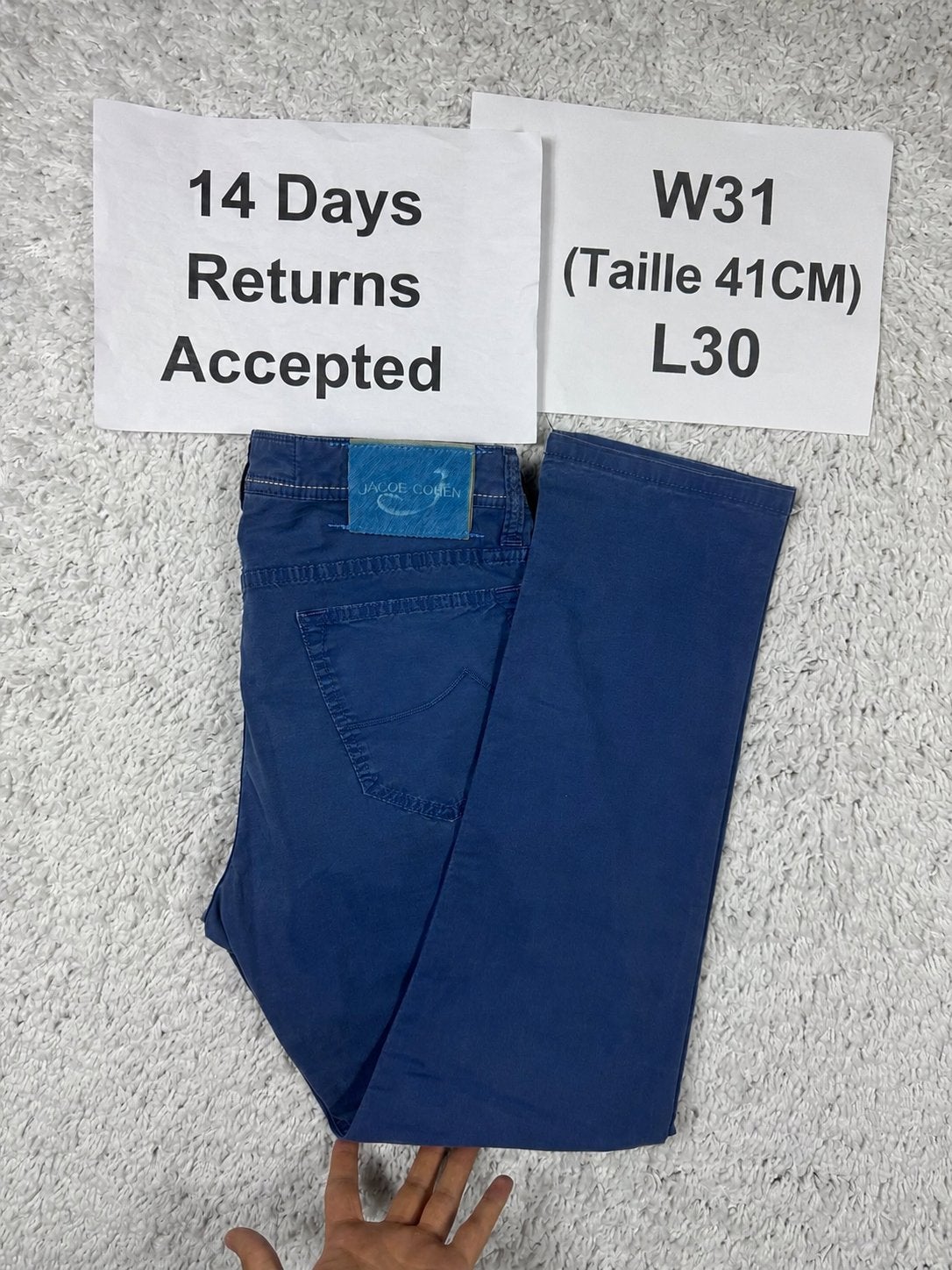 Jacob Cohën 688 Bard Chino Regular Slim W31 L30 Blauw 2916, G, Blauw, G, W32 (confectie 46) of kleiner