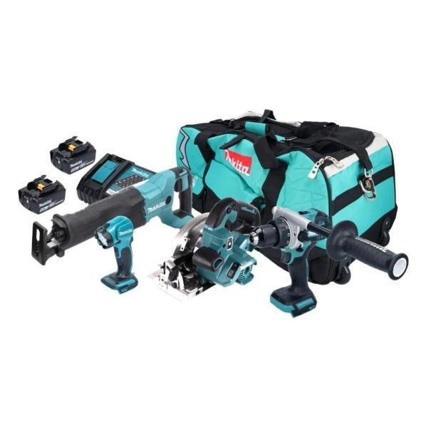 MAKITA 18V accu XL gereedschapsset + 2 x accu GRATIS VERZEND
