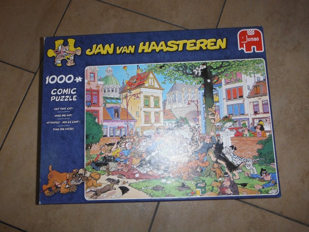 jan van haasteren en /was gij puzzels per stuk, Hobby en Vrije tijd, Ophalen, 500 t/m 1500 stukjes, Zo goed als nieuw, Legpuzzel