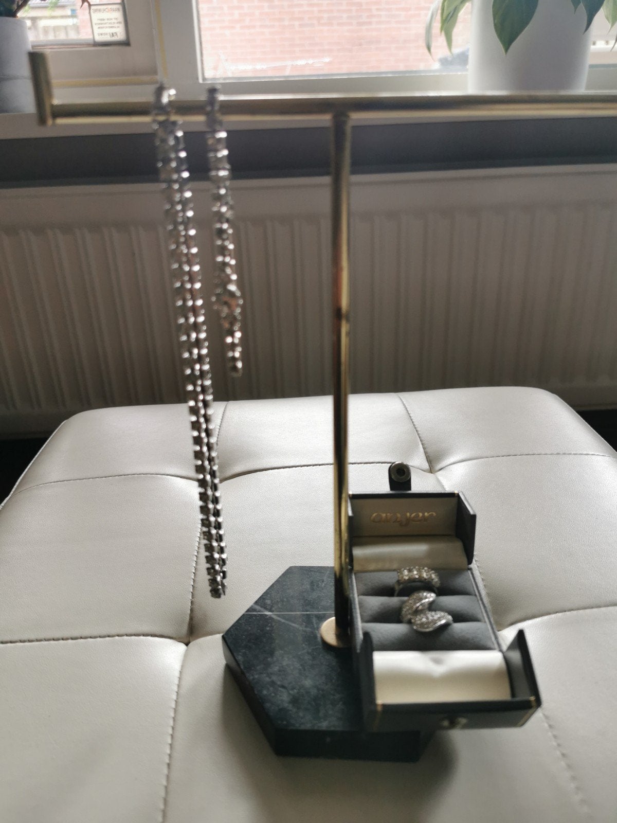 4 delig juweel setje, Overige materialen, Ophalen of Verzenden, Zo goed als nieuw, Zilver