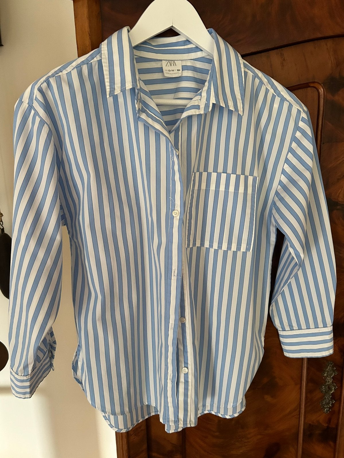 Bloesje maat 164 zara, Kinderen en Baby's, Kinderkleding | Maat 164, Ophalen of Verzenden, Zo goed als nieuw, Meisje, Overhemd of Blouse