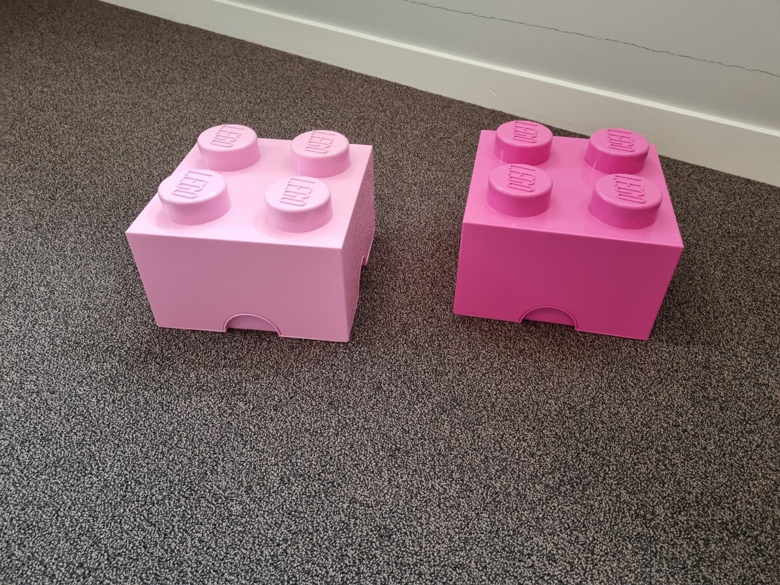 Lego Opbergboxen Roze - Set van 2, Kinderen en Baby's, Ophalen of Verzenden, Gebruikt, Overige typen, Lego