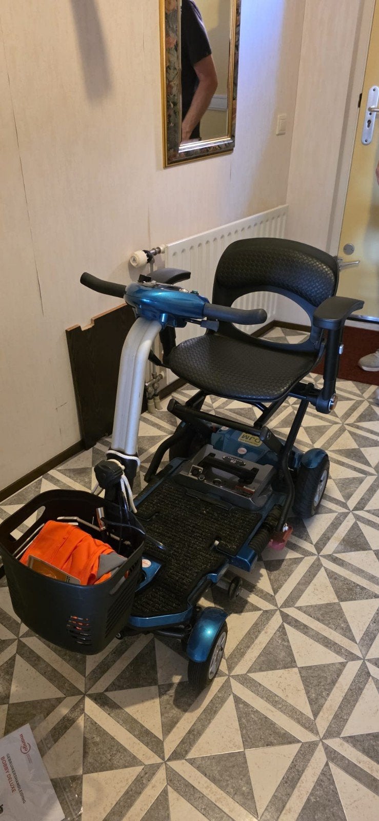 scootmobiel Bobby de luxe, Ophalen, 10 km/u of minder, Gebruikt, 16 t/m 25 km