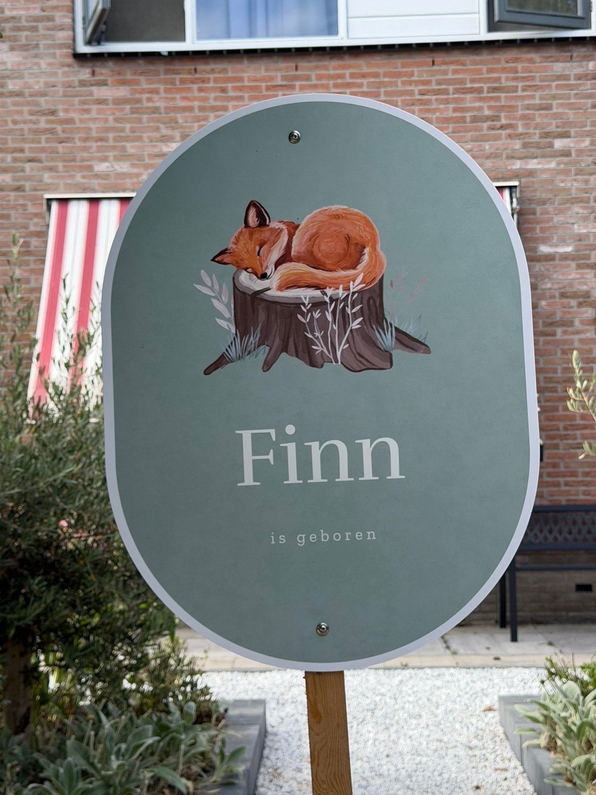 Geboortebord Finn, Ophalen of Verzenden, Zo goed als nieuw
