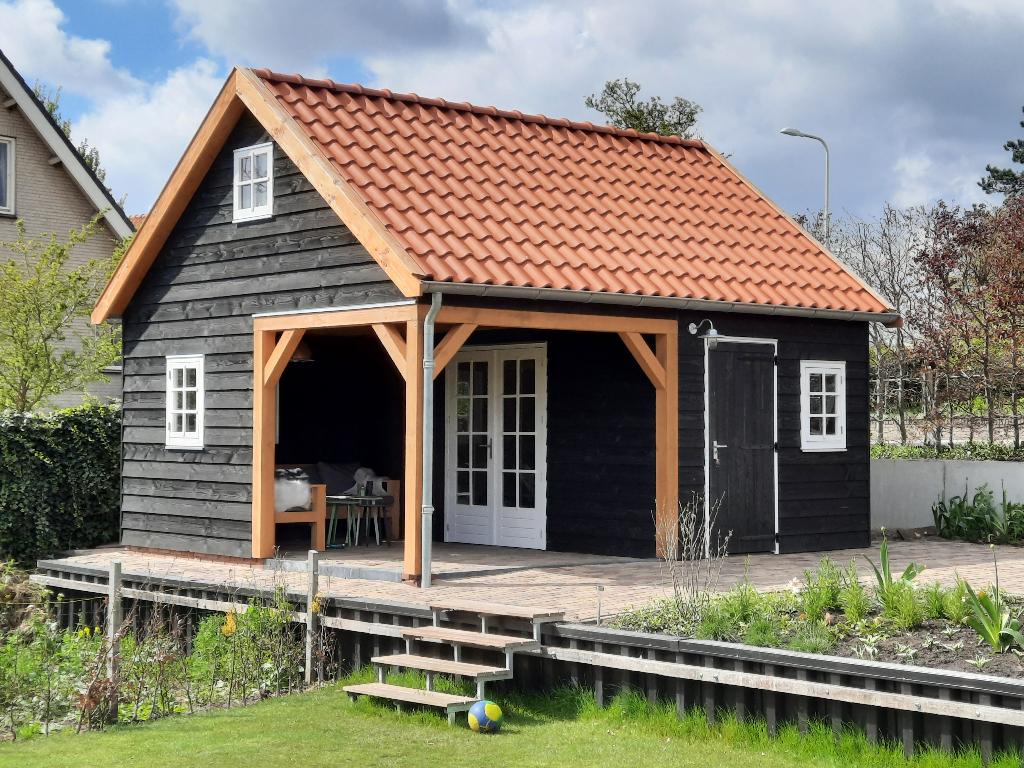 Houten schuur, garage of overkapping zelf configureren, Tuin en Terras, Tuinhuizen, Ophalen, 3 ramen of meer, Schuur, Nieuw