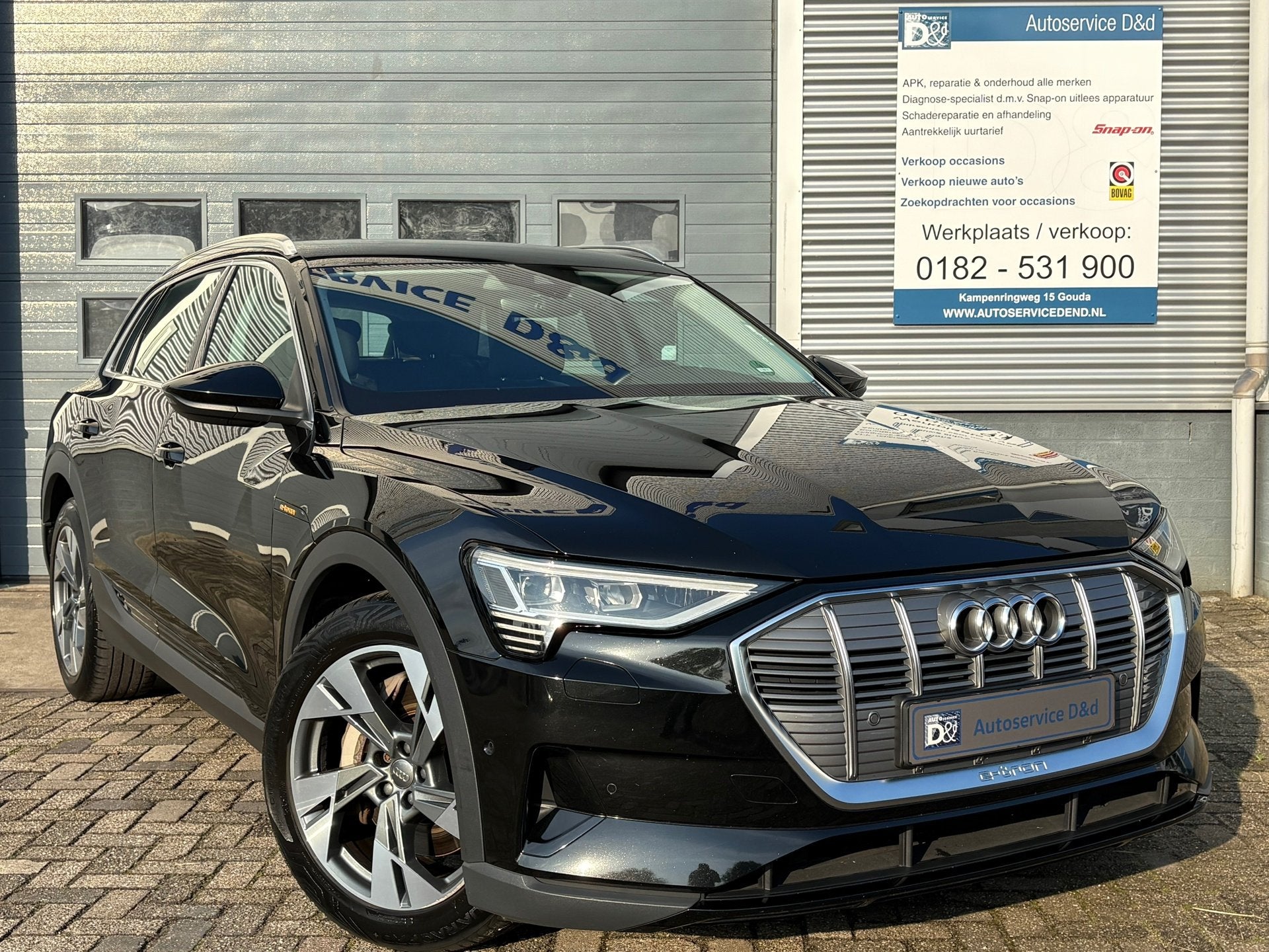 Audi E-tron 50 quattro edition 71 kWh 2020 |Carplay|Nieuwe e, Auto's, Audi, Automaat, Zwart, 71 kWh, Automatische klimaatregeling