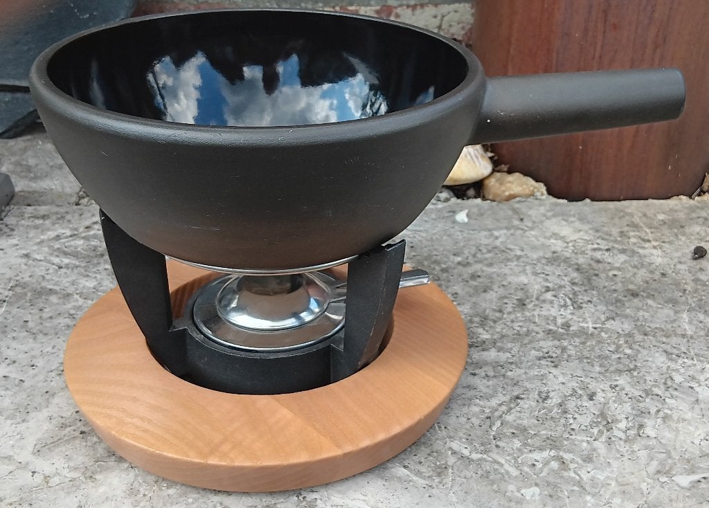 Vintage SPRING Oostenrijk kaas fondue raclette set (G360), Ophalen of Verzenden, Zo goed als nieuw, Brander, Fondueset