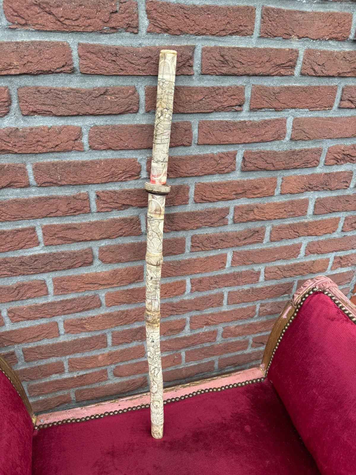 bijzondere katana/ samoerai zwaard, Japan, been en metaal, Ophalen of Verzenden, Landmacht, Azië, Zwaard of Sabel