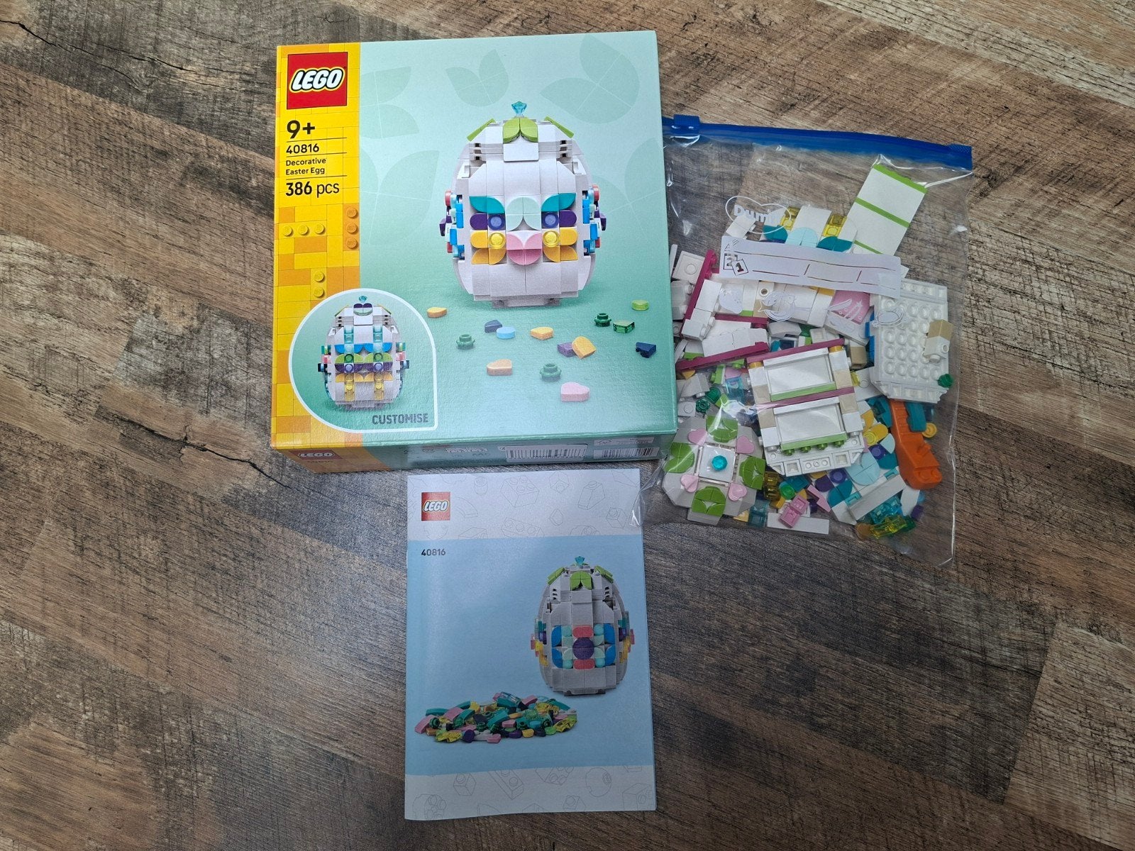 Lego 40616 Paasei - Compleet met doos en instruct, Compleet, Overige thema's, Lego, Ophalen of Verzenden