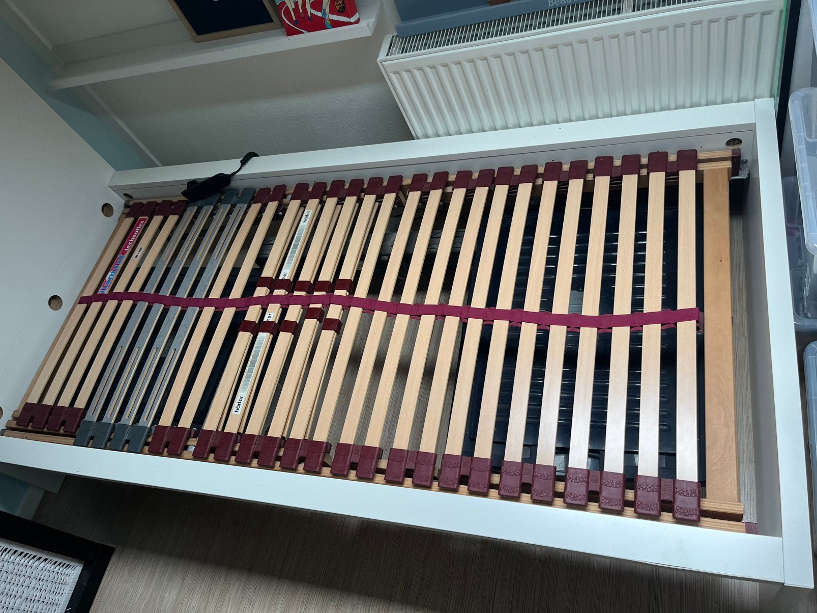 Elektrische lattenbodem 90x200cm, Huis en Inrichting, Ophalen, 90 cm, Eenpersoons, Zo goed als nieuw