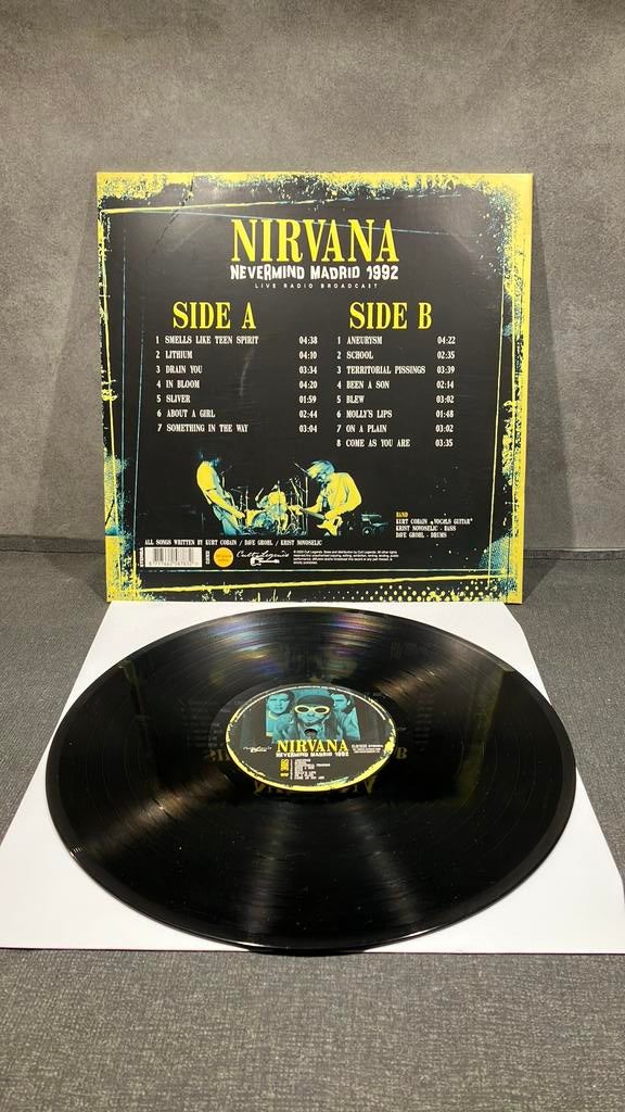 Nirvana.  Nevermind Madrid 1992, Ophalen of Verzenden, Zo goed als nieuw, Overige formaten, Poprock