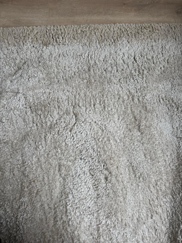 NOUS Living vloerkleed Trent 290x200 cm crème/zand, Ophalen of Verzenden, Zo goed als nieuw, 200 cm of meer, Crème